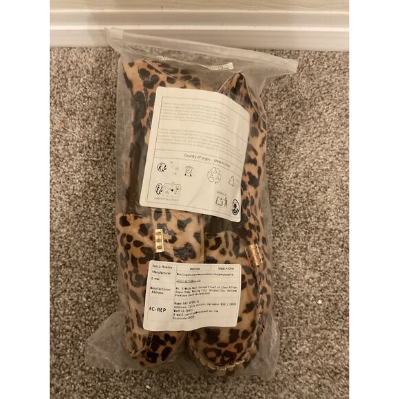 NIB XIUXIAN Leopard Print Casual Canvas Slip-On Loafers, sz 40 - Picture 10 of 10